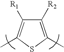 Process for substituted polythiophene polymers