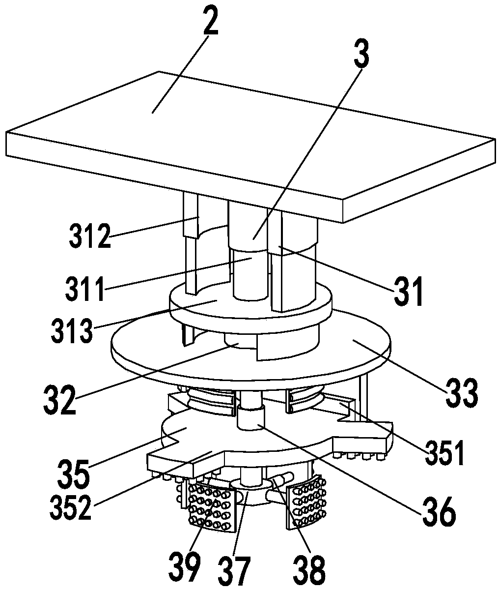 Surface automatic polishing machine for flange