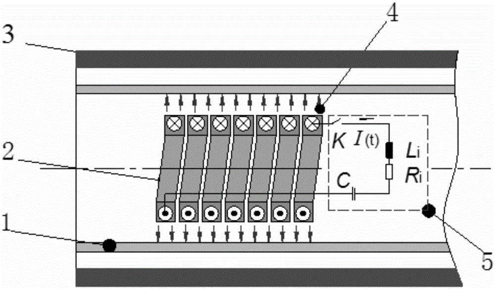 Magnetic pulse forming method for lining bimetal composite pipe