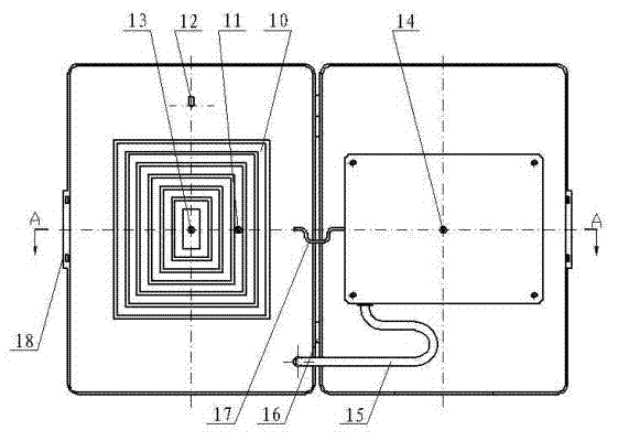 Liquid medicament thermostat for blood collecting and transfusion machine