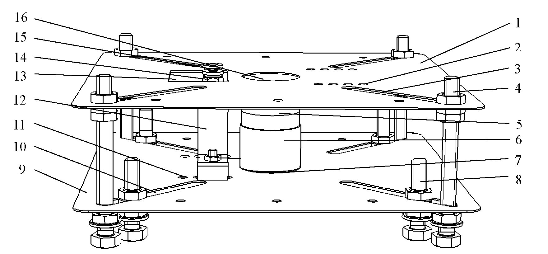 Detection device of contact stress distribution