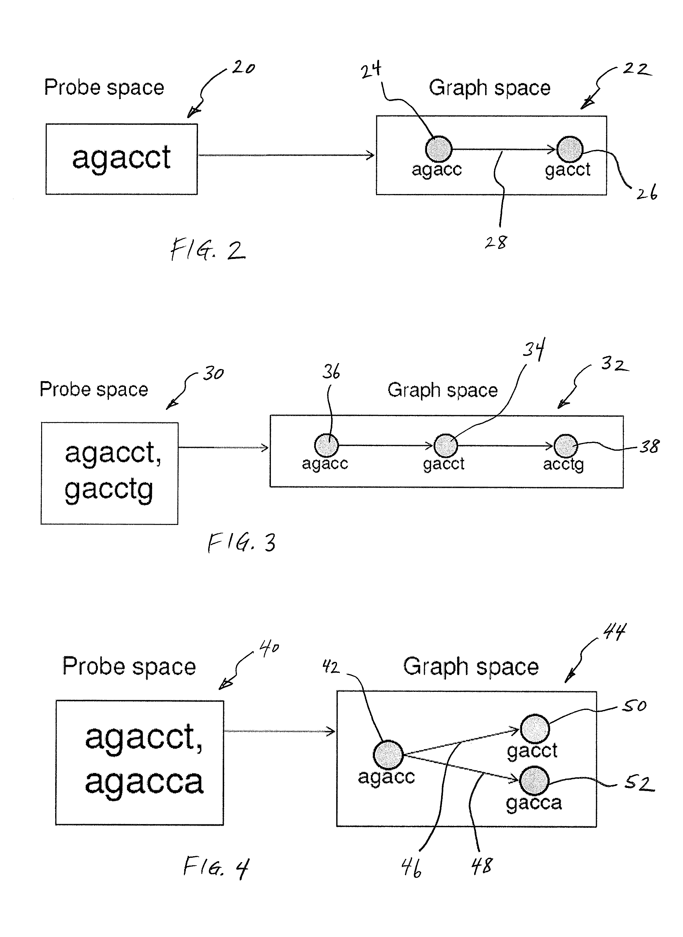 Methods for sequencing a biomolecule by detecting relative positions of hybridized probes