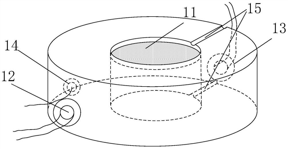 A geotechnical testing device for undisturbed samples of cryogenic frozen soil