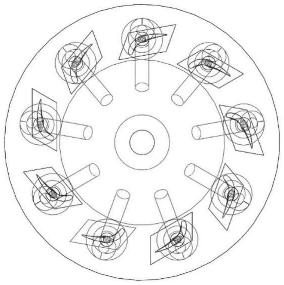 Multi-layer module superposition wax mold structure and method for efficiently preparing single crystal blade by using same