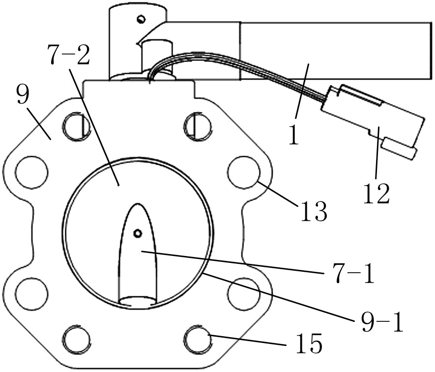 Integrated butterfly valve