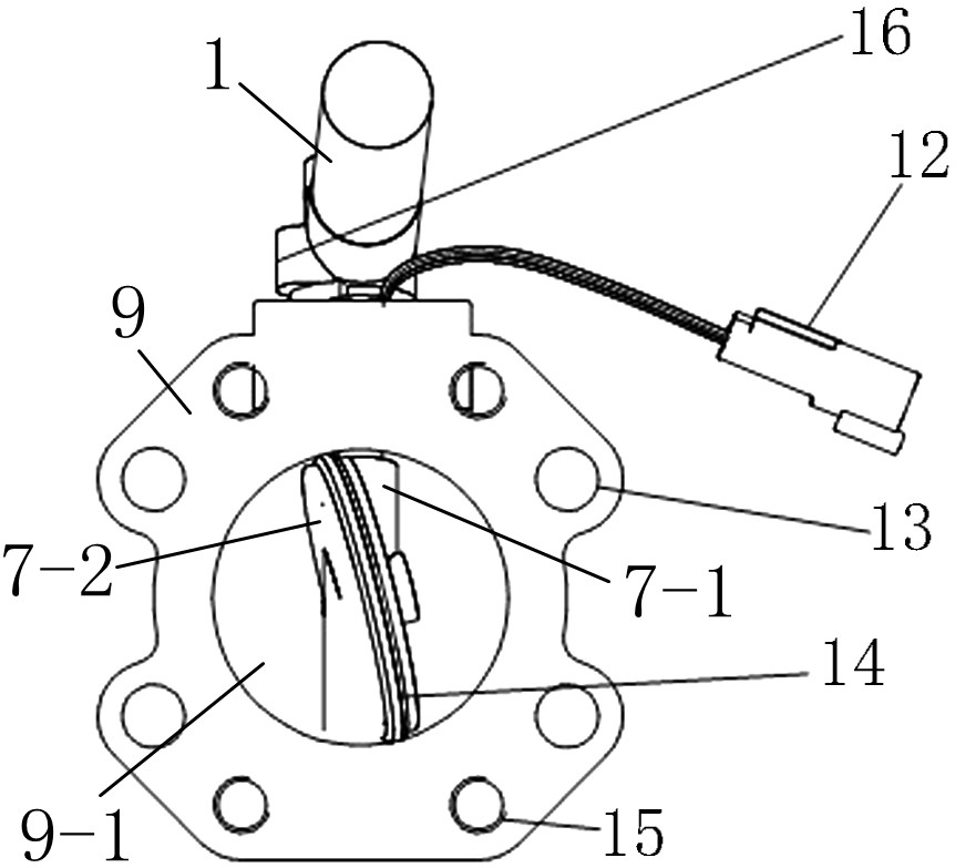 Integrated butterfly valve