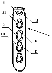 Fitting-type bone fracture plate for inner side of femoral neck