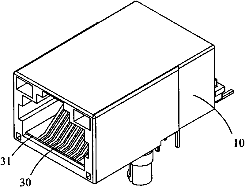 RJ45 joint device with key structure to change pin definition