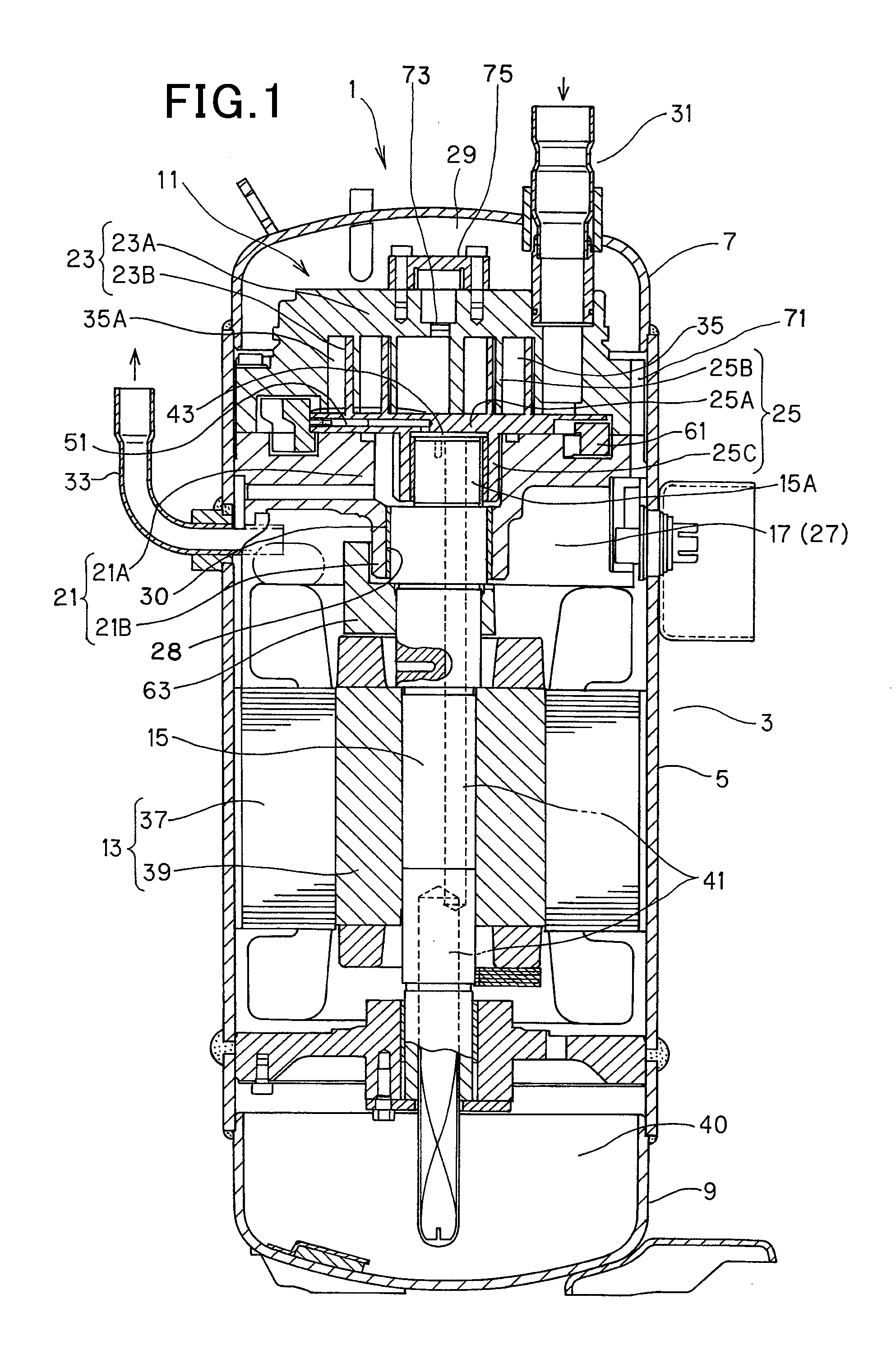 Scroll type compressor