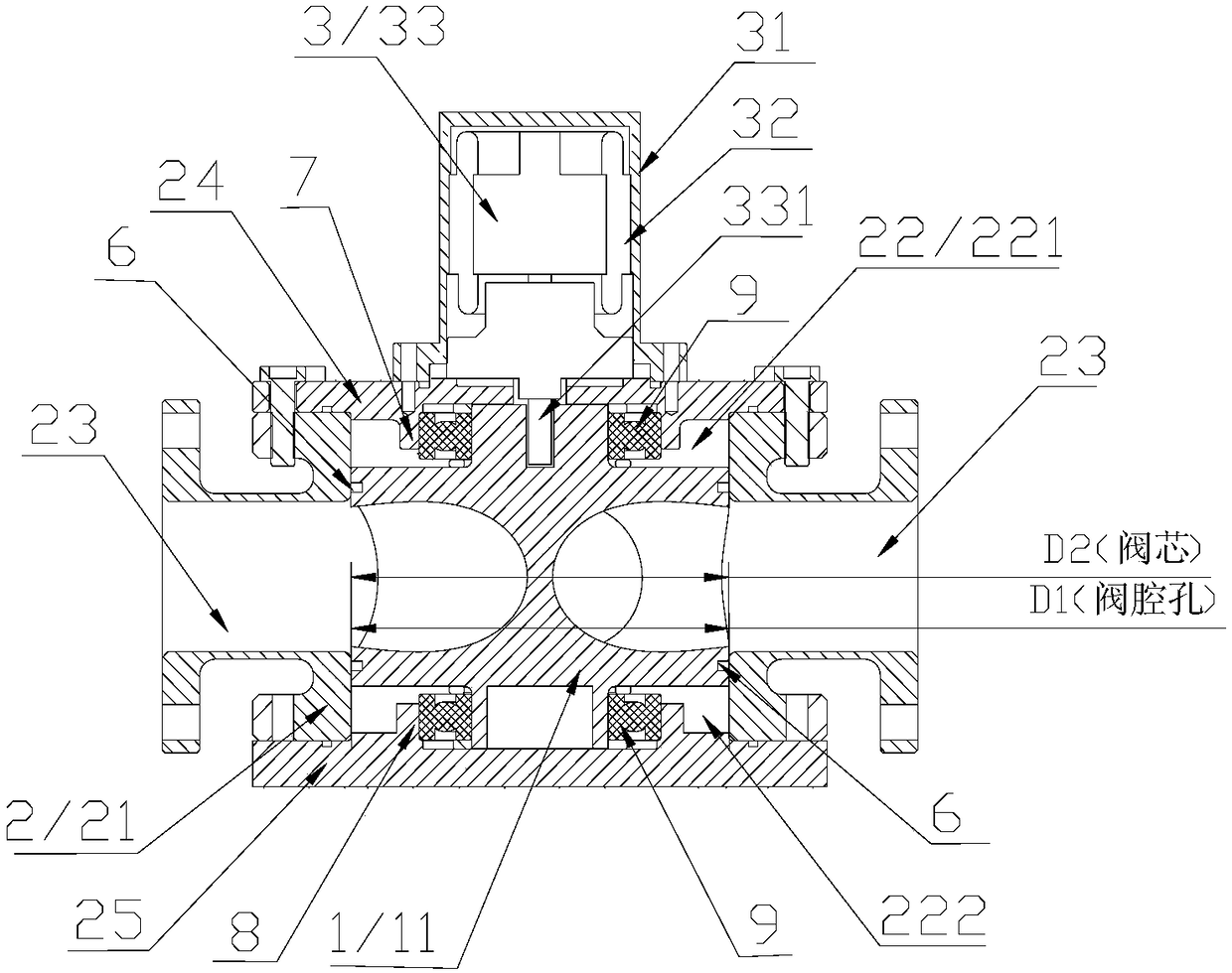 Rotary reversing valve