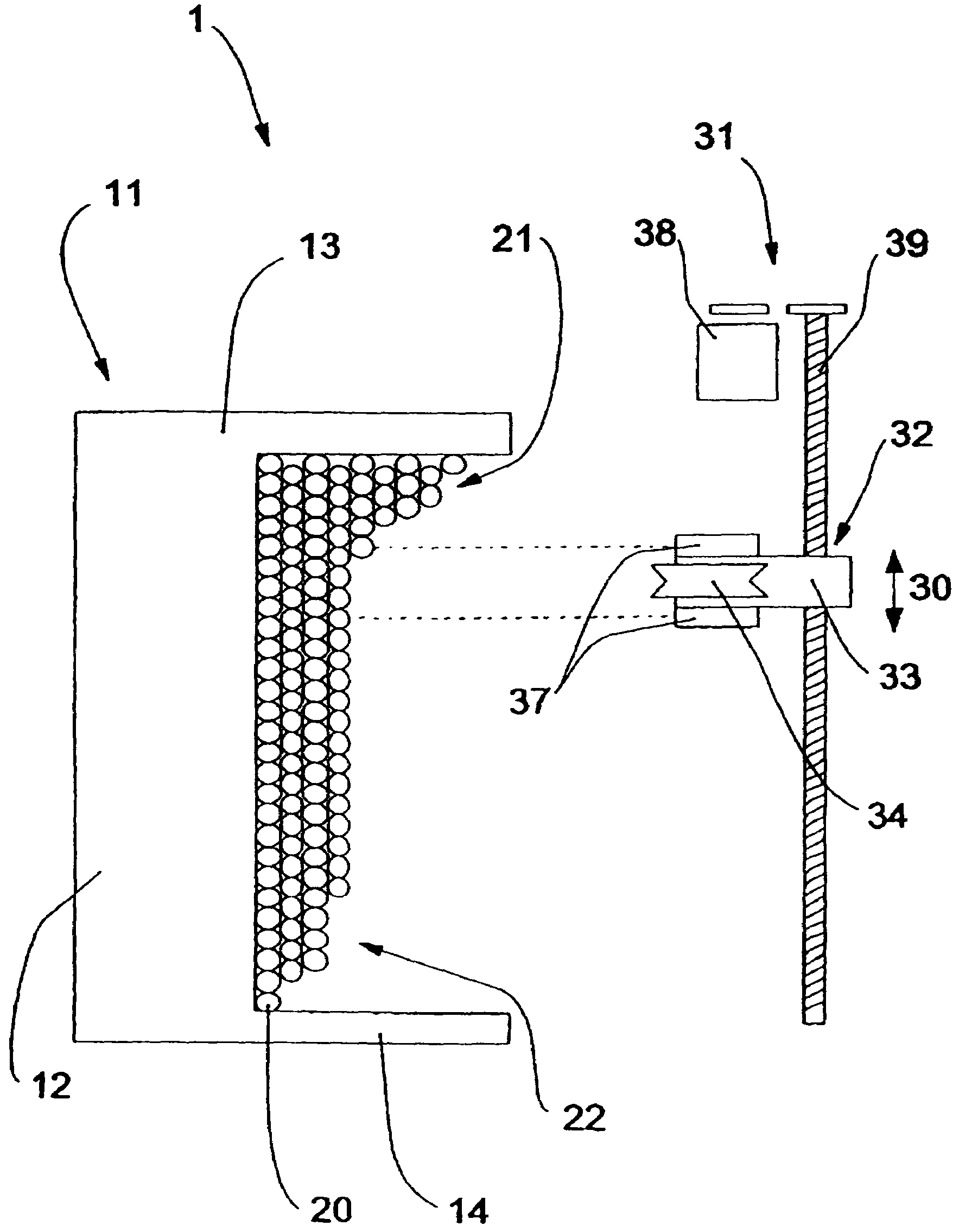 Method and device for laying of elongated winding material