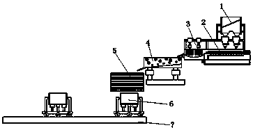 A tailings recovery and treatment device in a quartz placer mine area