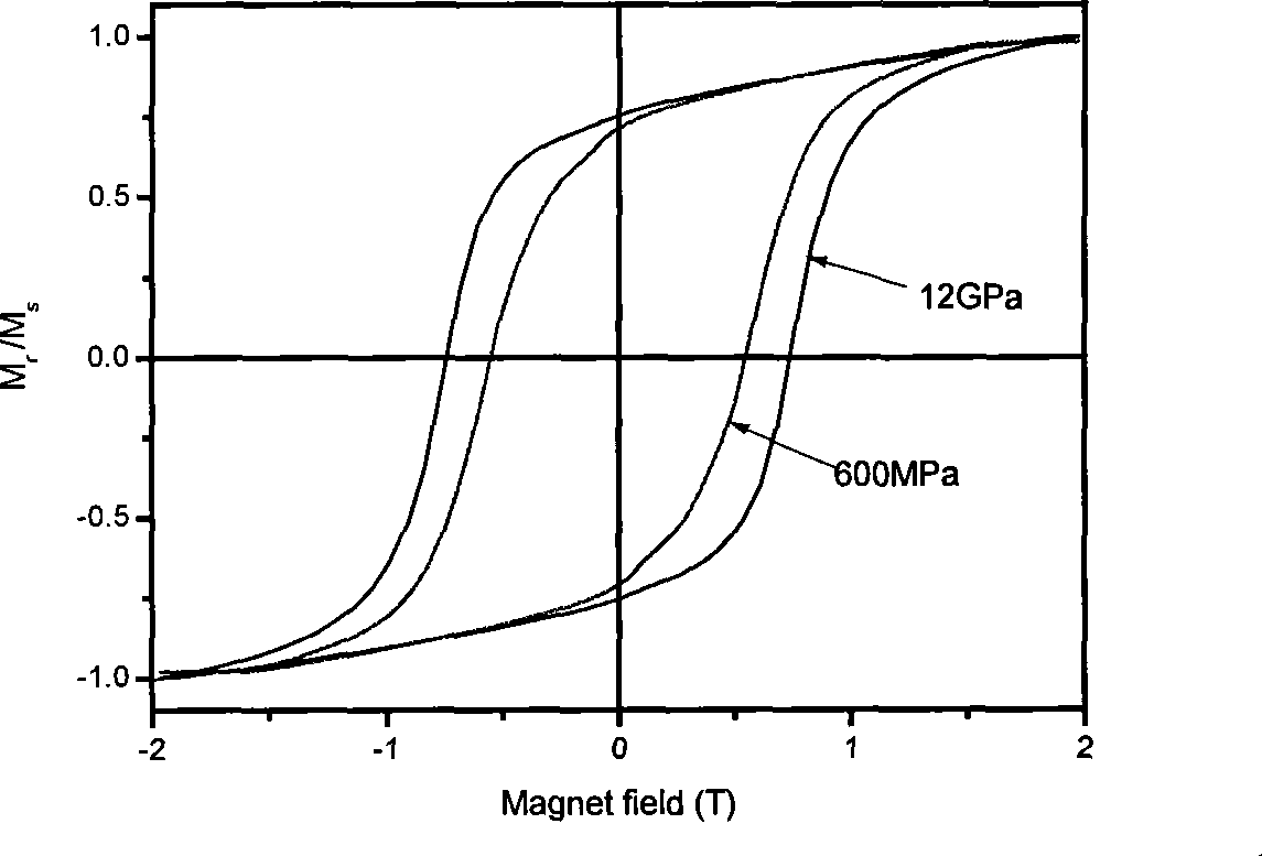 Pr/Nd based biphase composite permanent magnetic material and block body preparing method thereof