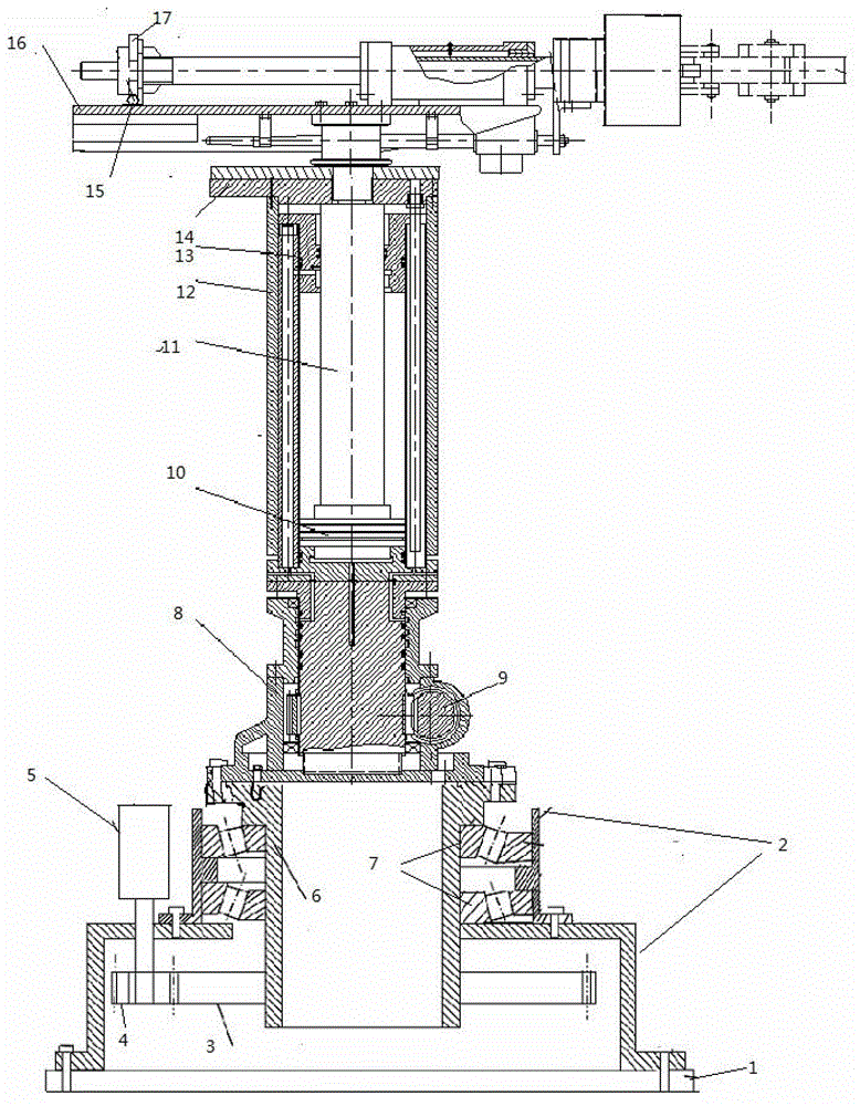 Loading and unloading manipulator system of broaching machine