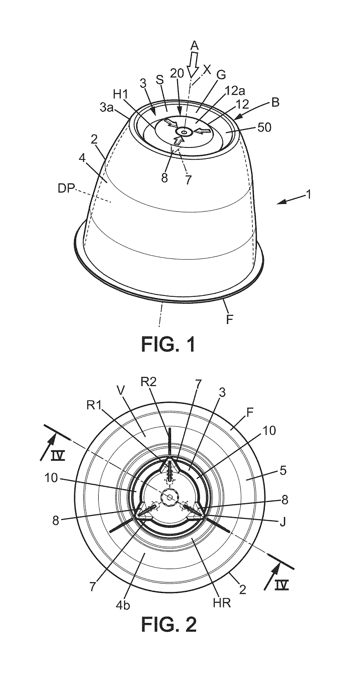 Container for food product having a manually operable actuating member