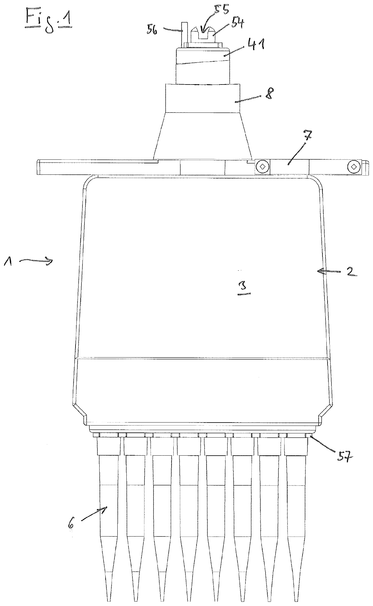 Pipetting head, pipetting device comprising a pipetting head, and method for pipetting using a pipetting head