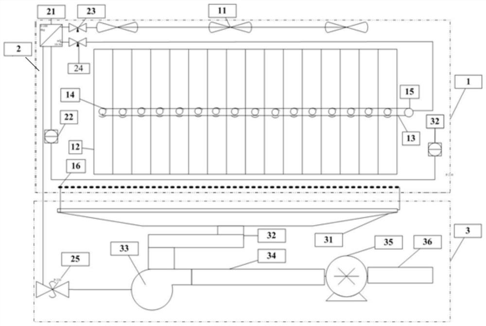 A self-servo self-priming file dust removal system and its use method