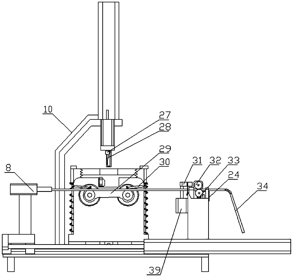 Bowknot rope automatic forming machine for shoemaking