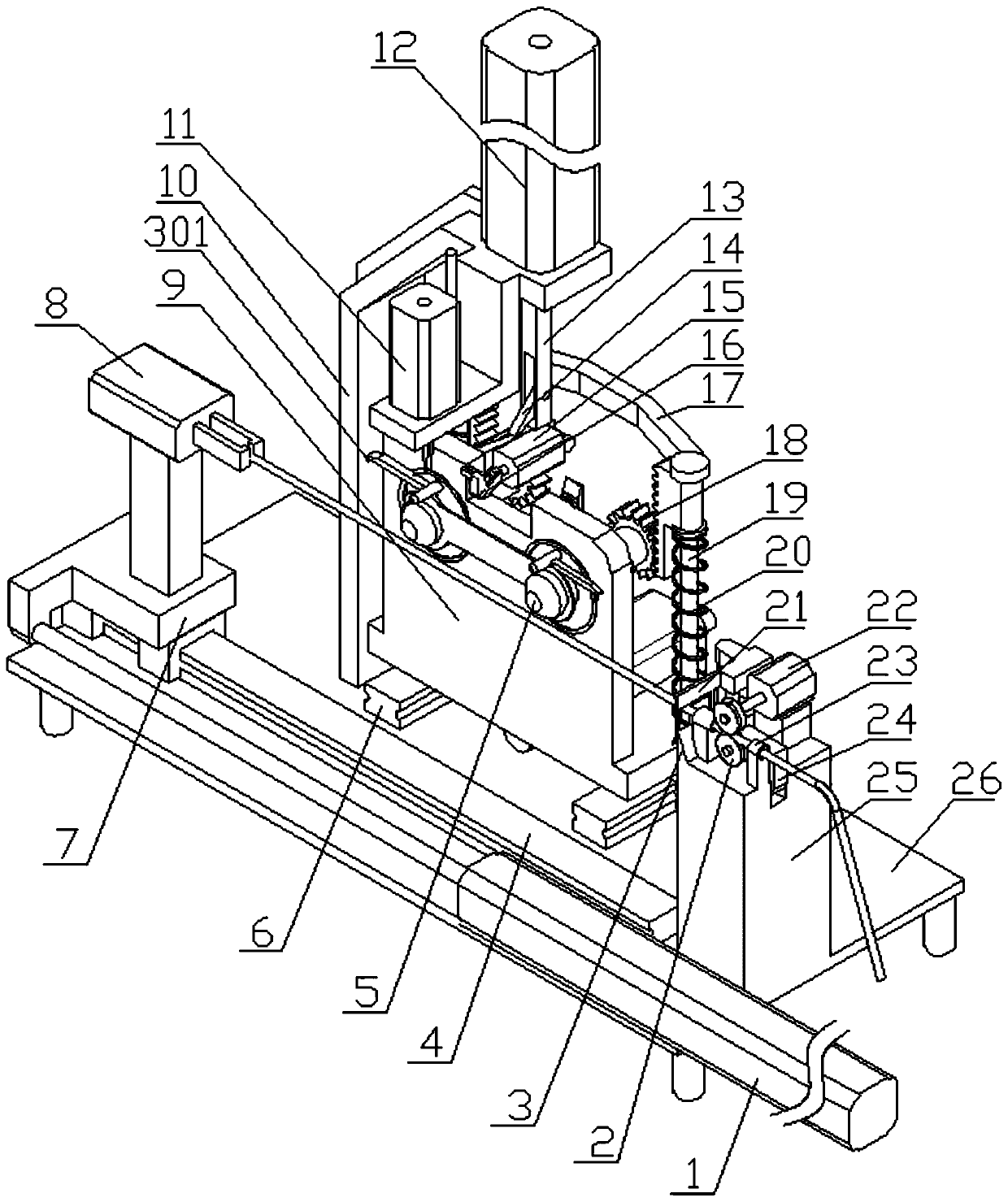 Bowknot rope automatic forming machine for shoemaking