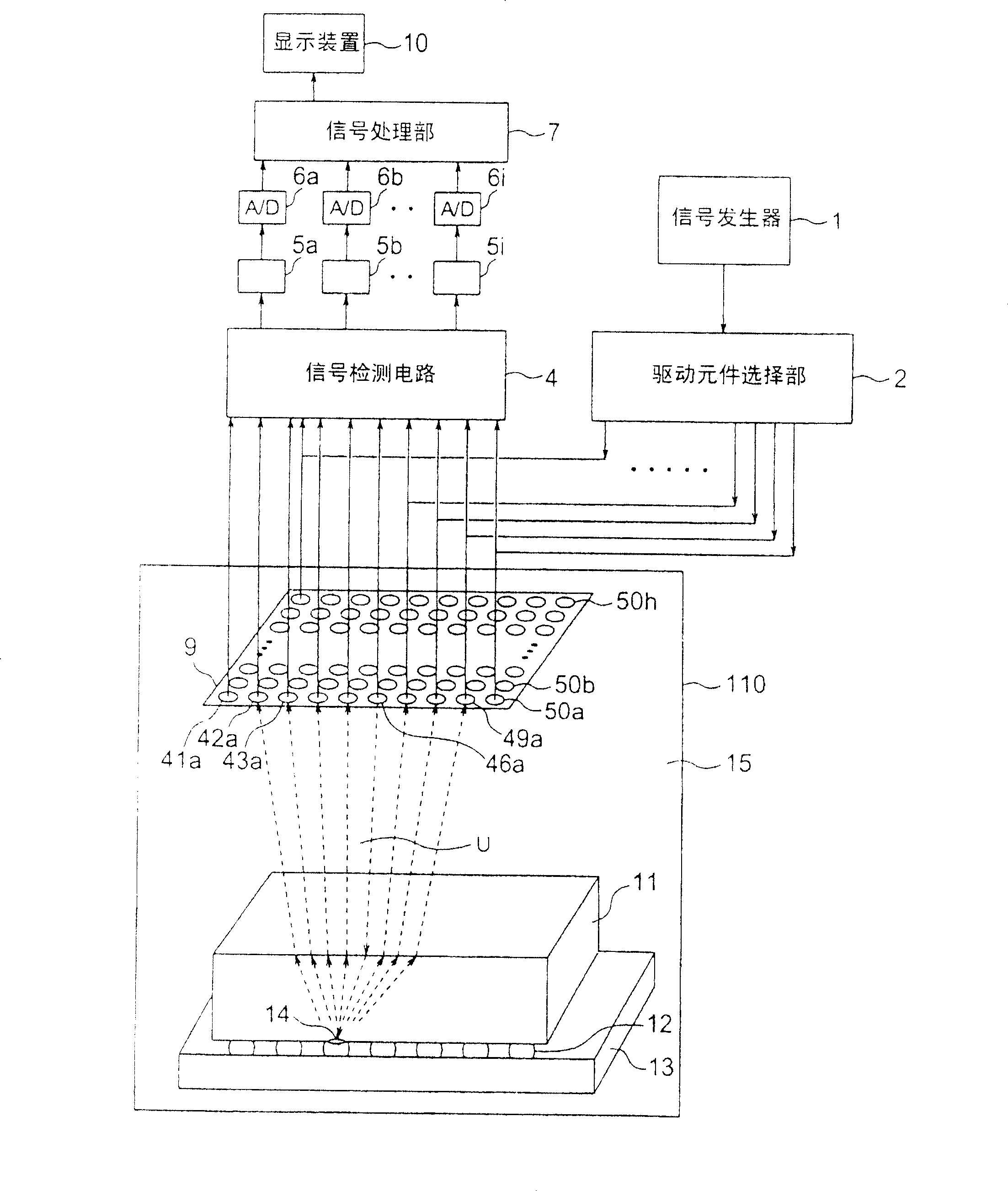 Ultrasonic imaging device