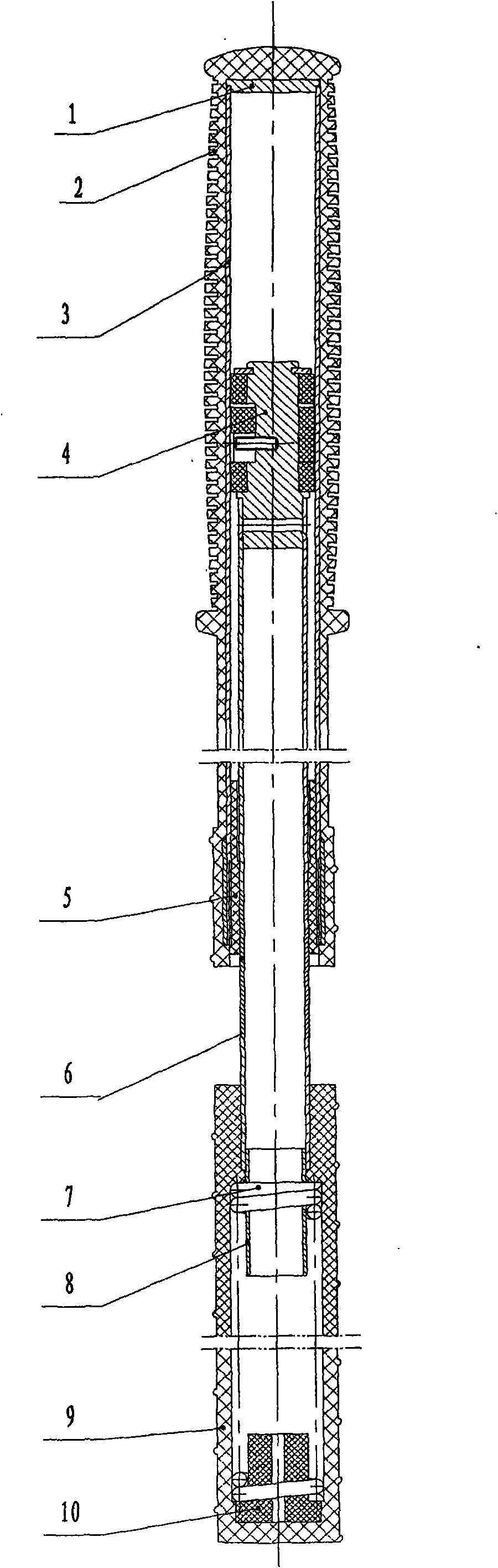 Stepless retractable spontoon