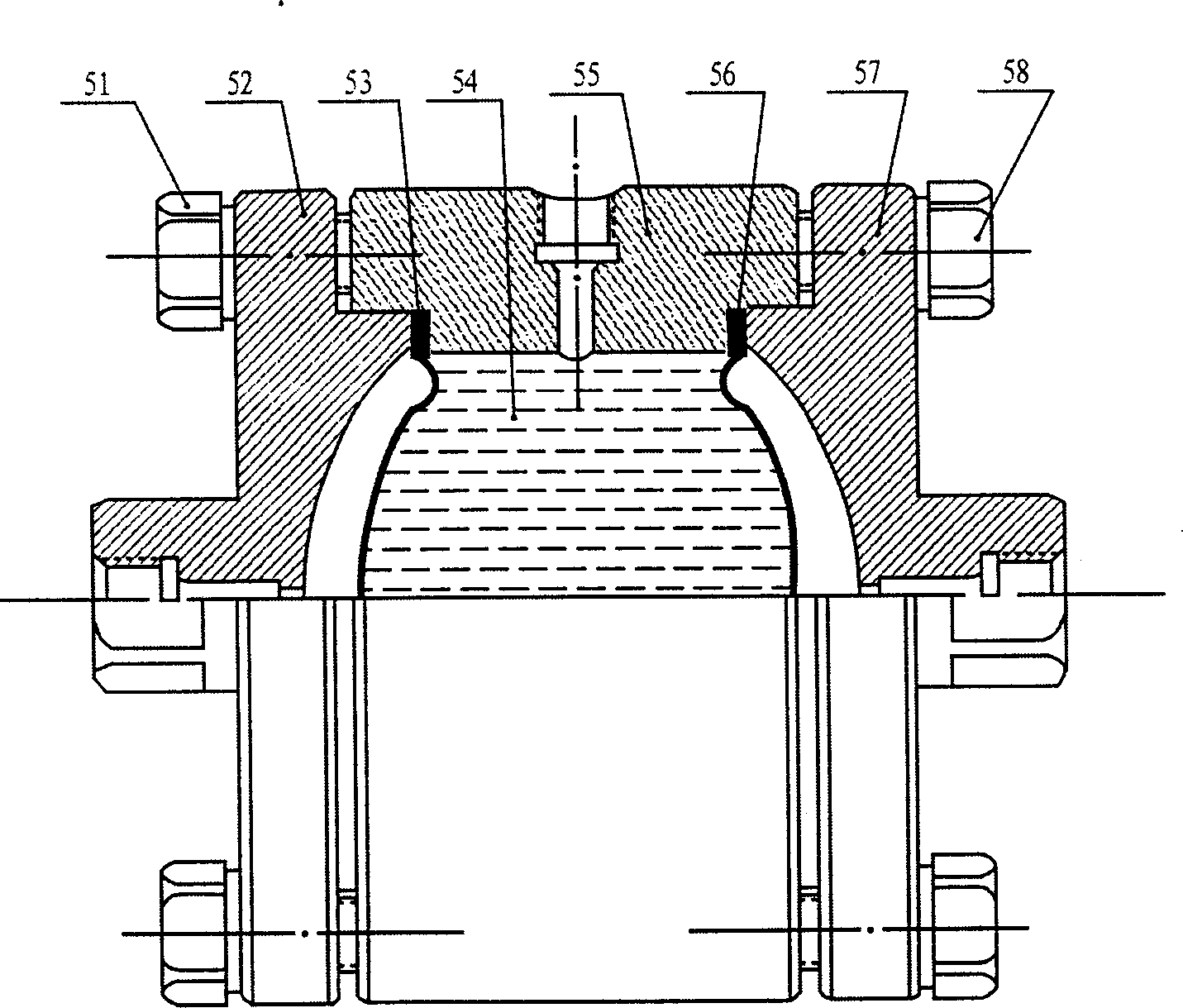 Balancing device with automatic pressure regulation