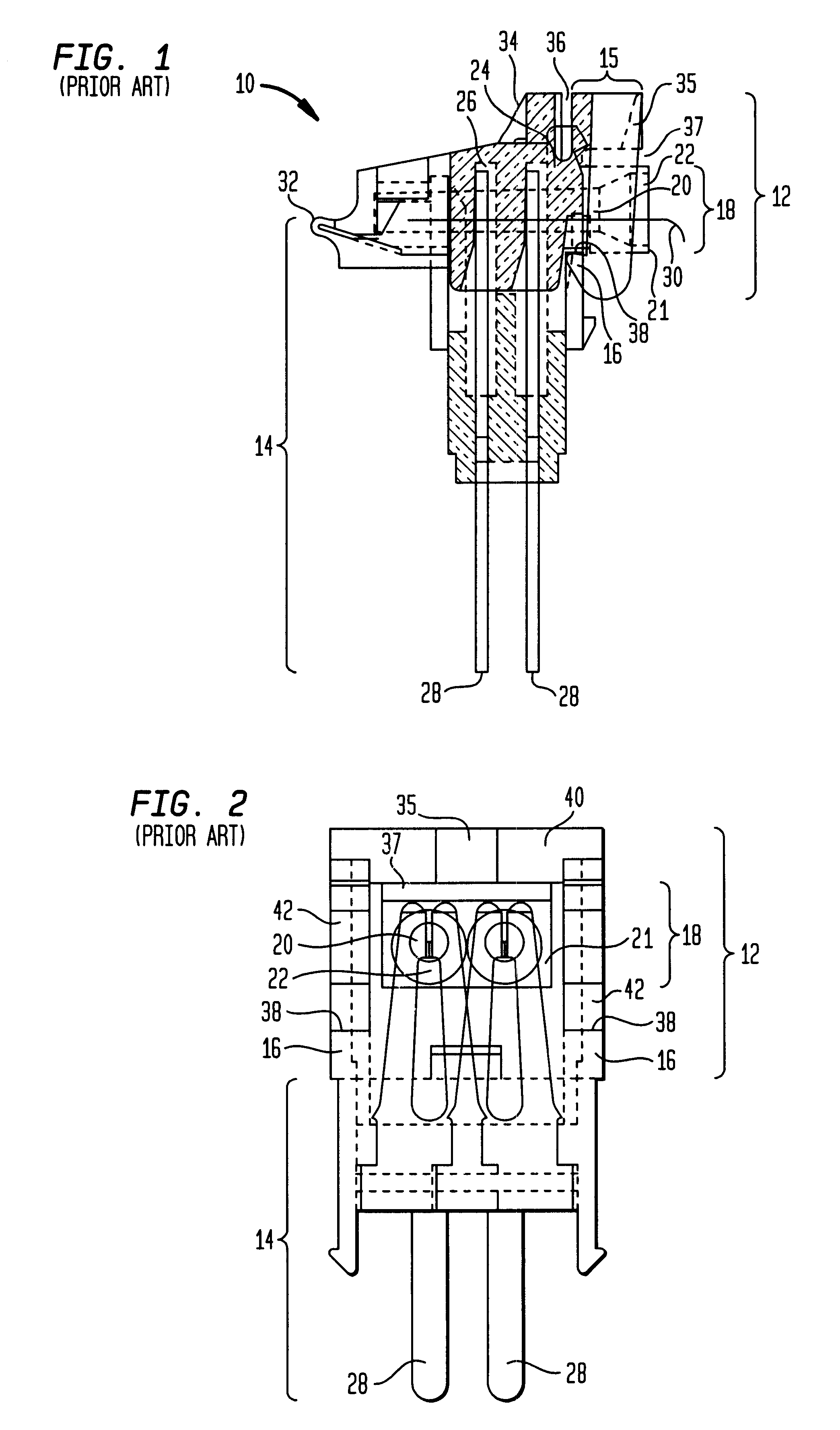 Insulation displacement connector retaining latch member