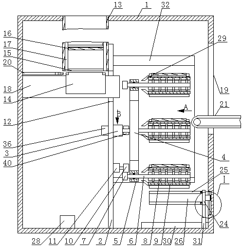 Heating-type electronic film winding device