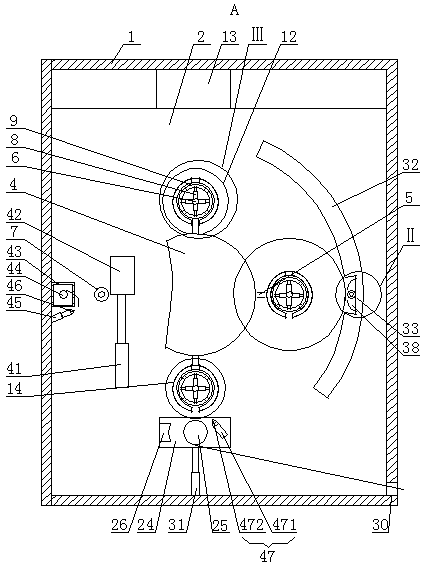 Heating-type electronic film winding device