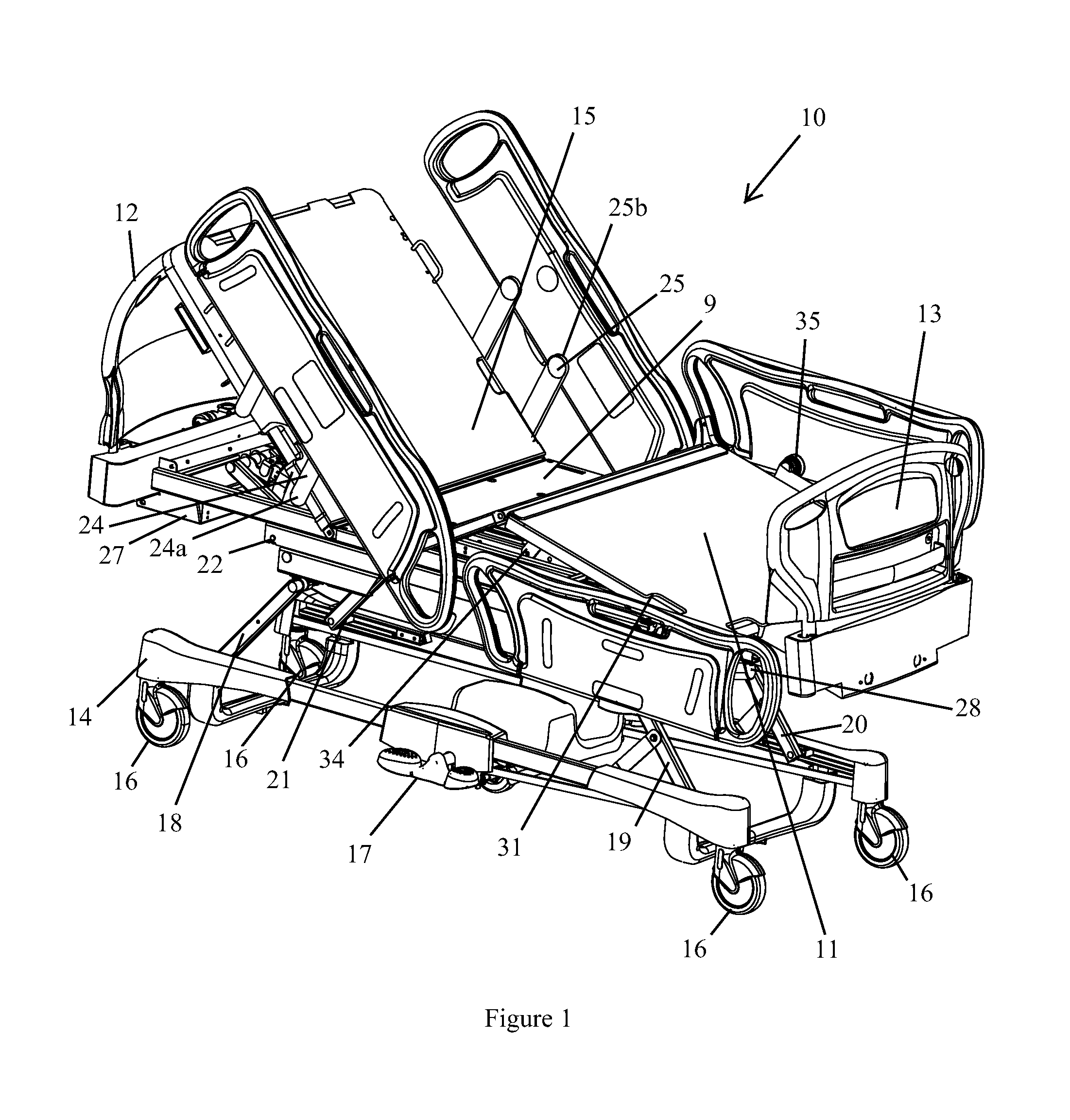 Diagnostic and control system for a patient support