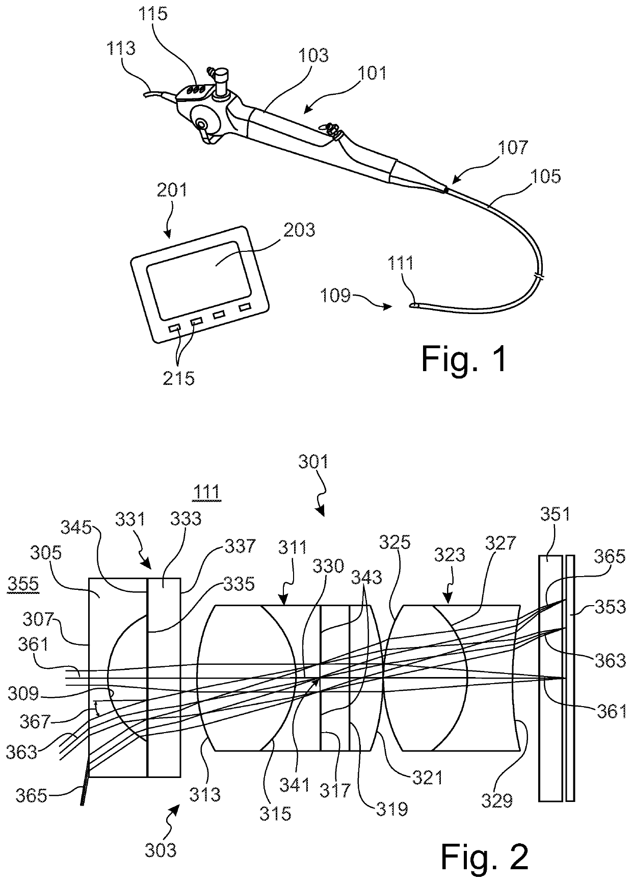 Optical System for a Video Endoscope and Video Endoscope