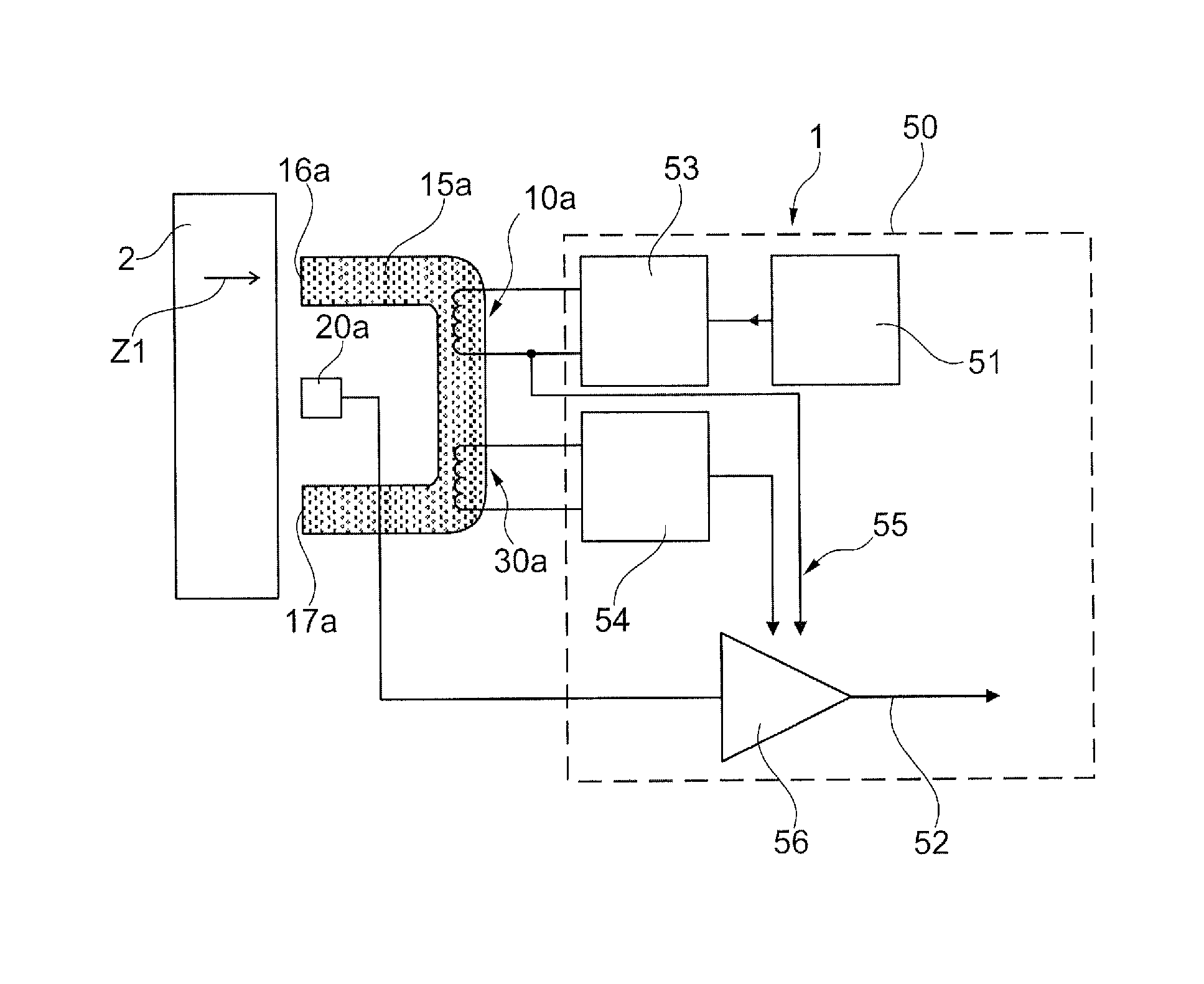 Active mechanical force sensor