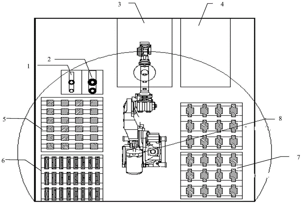 Visual-assembly production line of motor rotor and assembly process