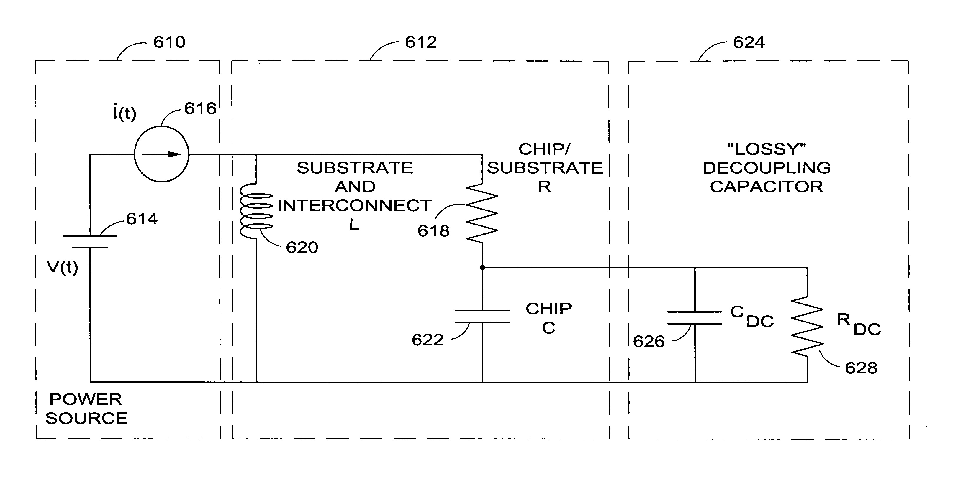 Decoupling capacitor for high frequency noise immunity