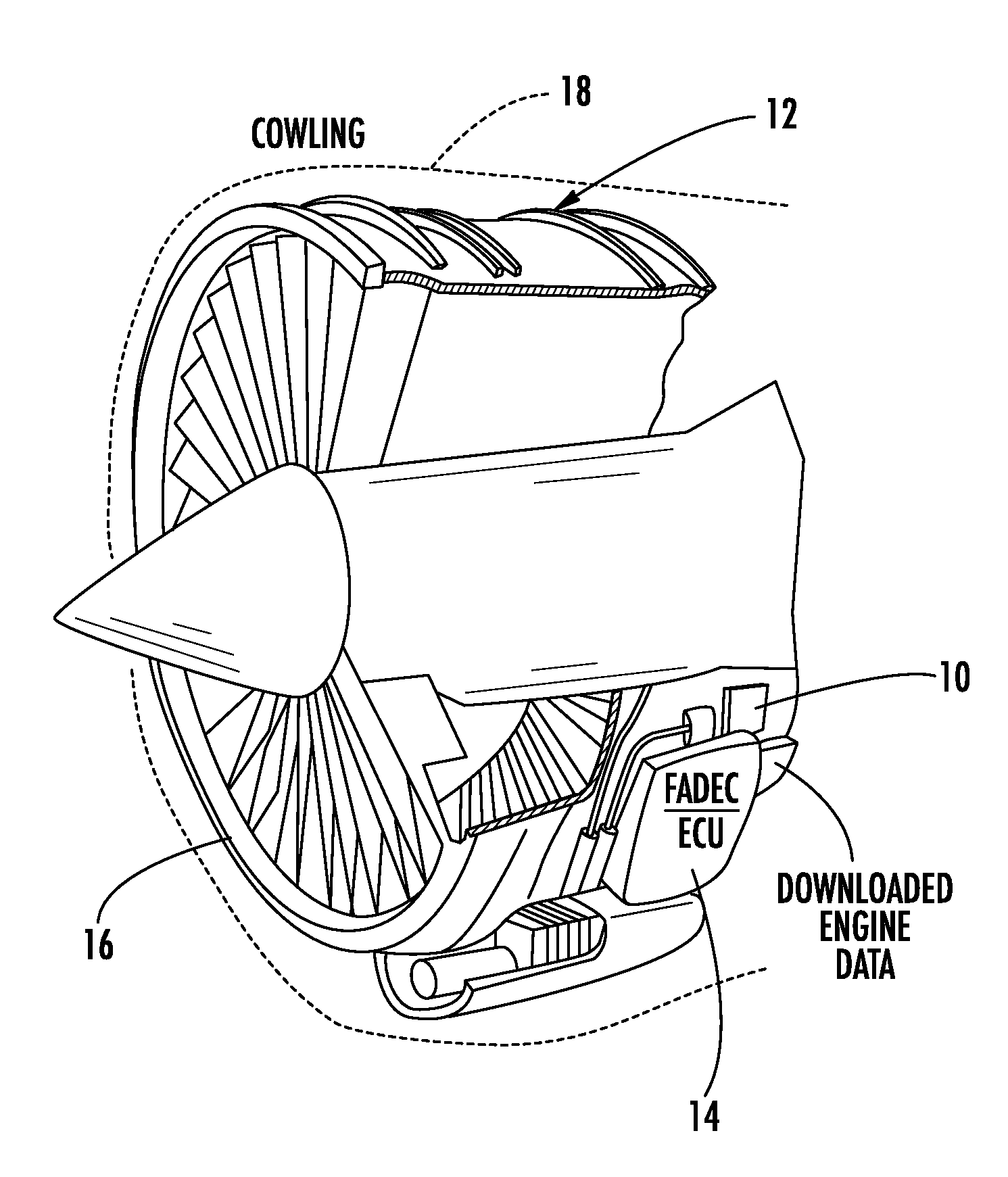 Wireless engine monitoring system and associated engine wireless sensor network