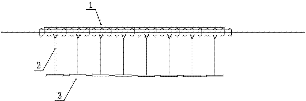 A non-continuous suspension anti-shake outlet device and its installation method