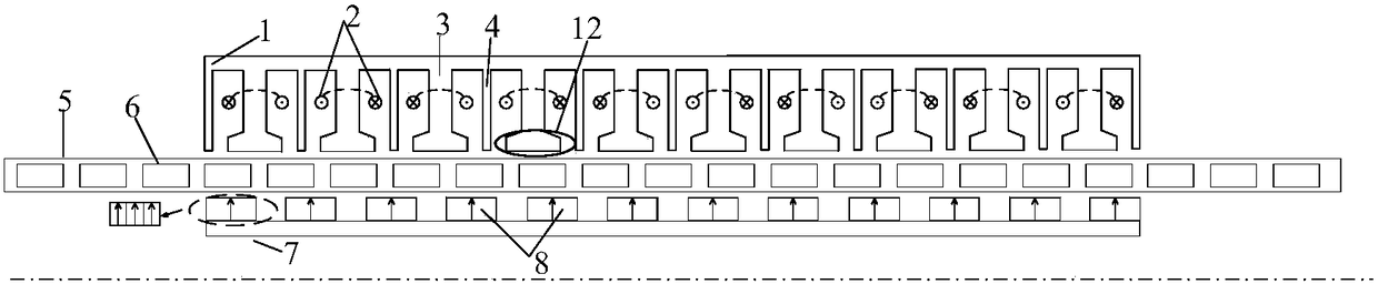 An electromagnetic suspension fault-tolerant permanent magnet vernier cylinder motor