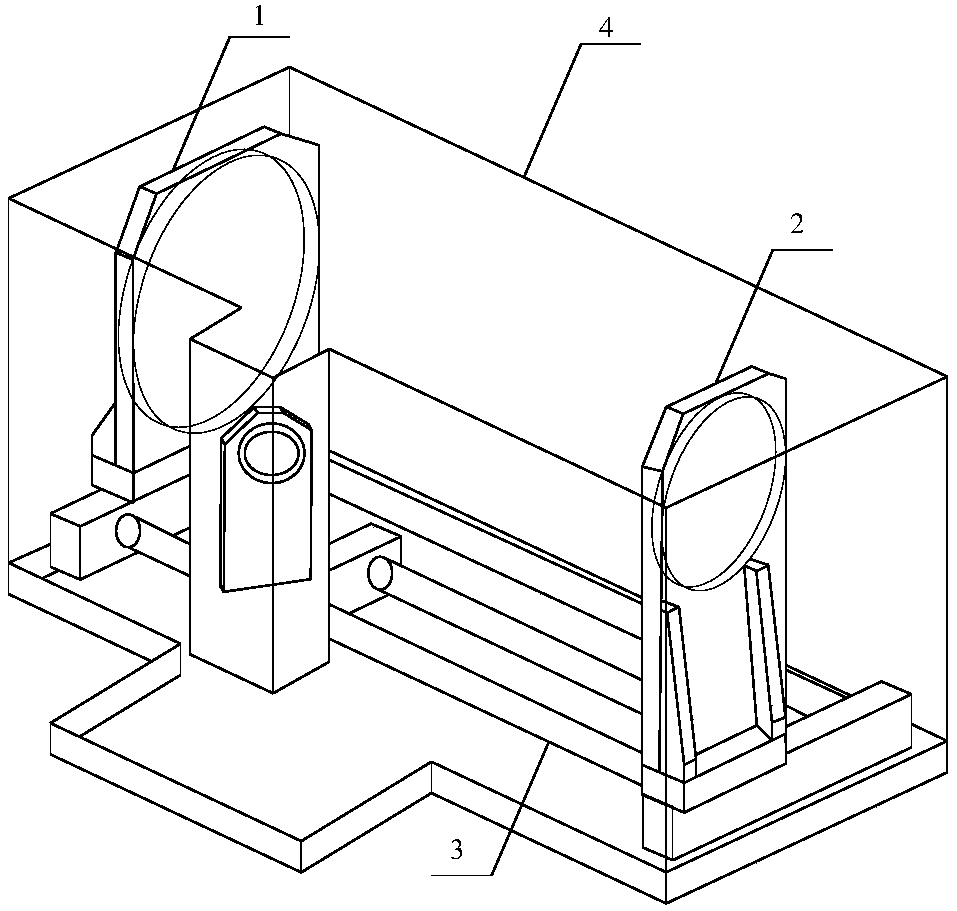 Optical system for portable wide temperature range target simulator