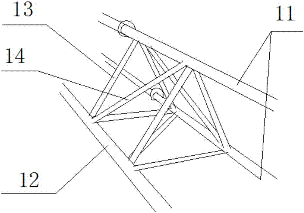 Overhauling construction platform capable of being quickly installed and detached, and construction method for same