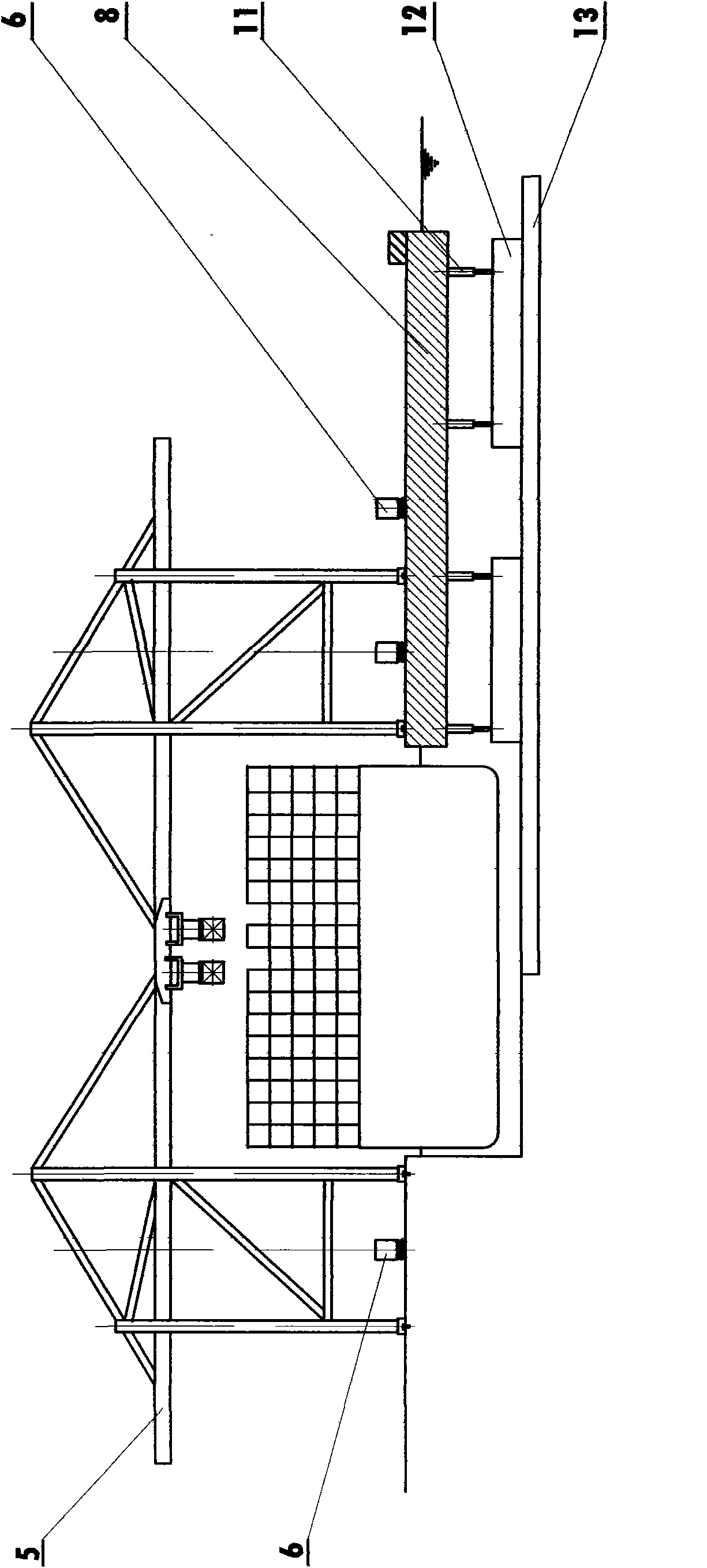 Method for improving ship handling efficiency of containers (or bulk cargo) and equipment thereof