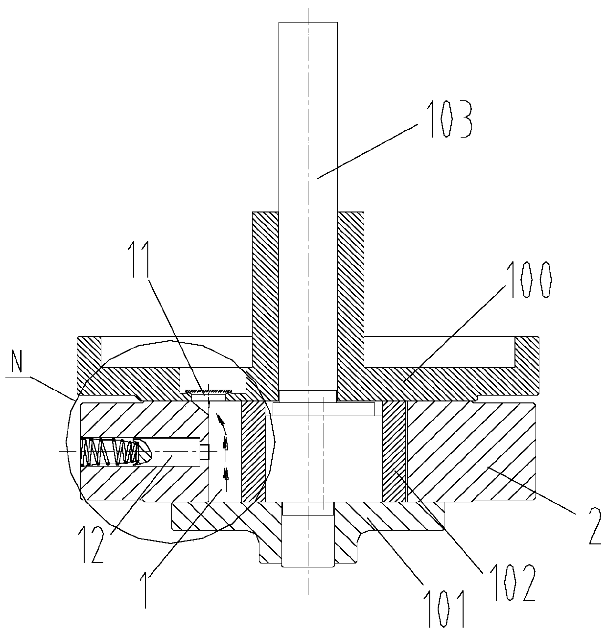 Pump body structure, compressor and air conditioner