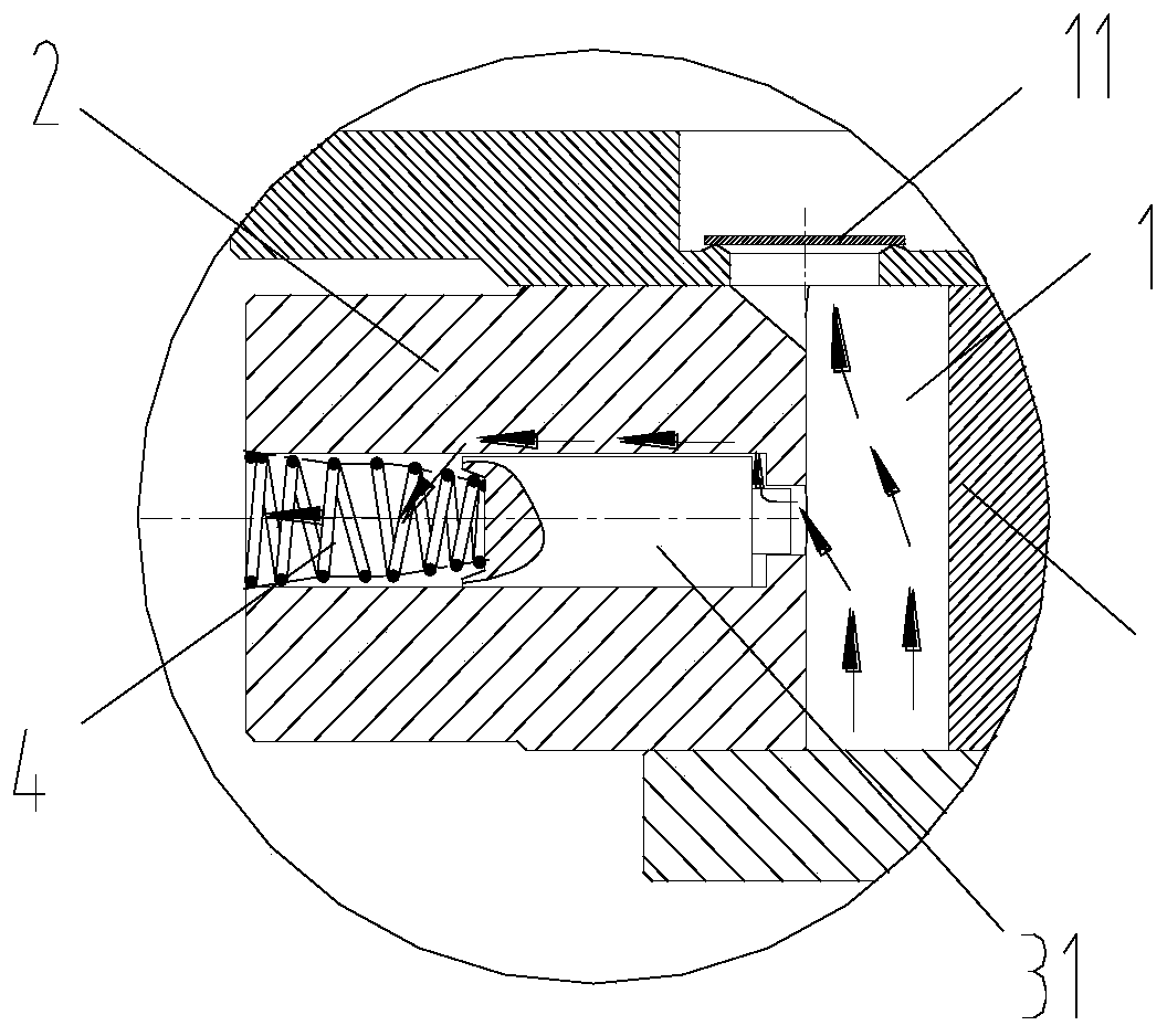 Pump body structure, compressor and air conditioner