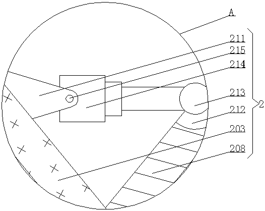 A protective auxiliary device for natural gas pipeline laying