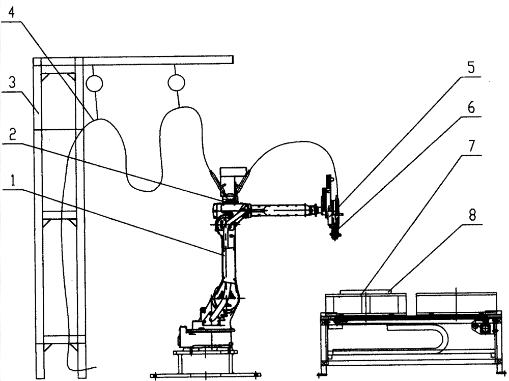 Five-axis robot gluing equipment and technology