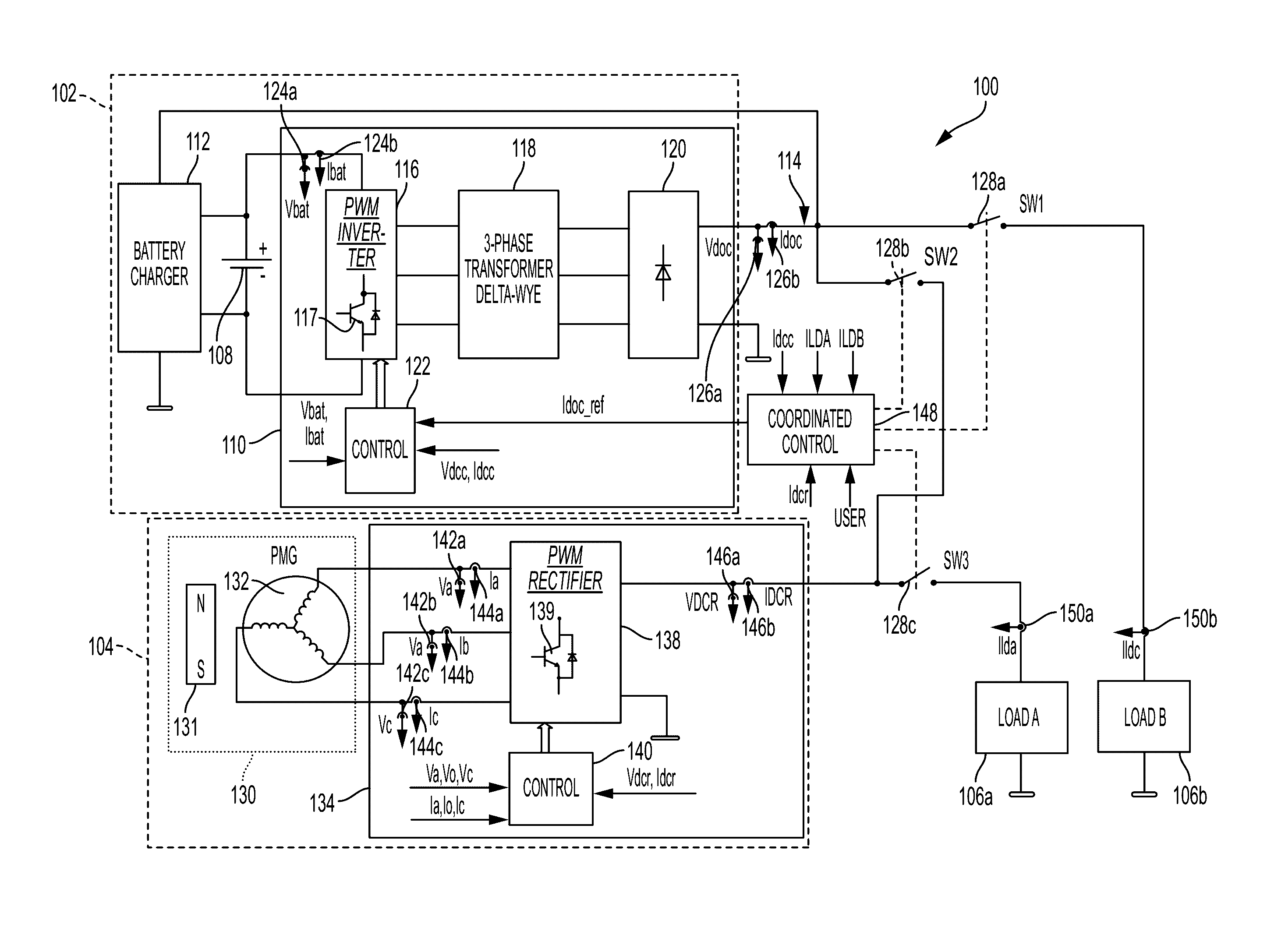 Dual-source multi-mode vehicle power supply