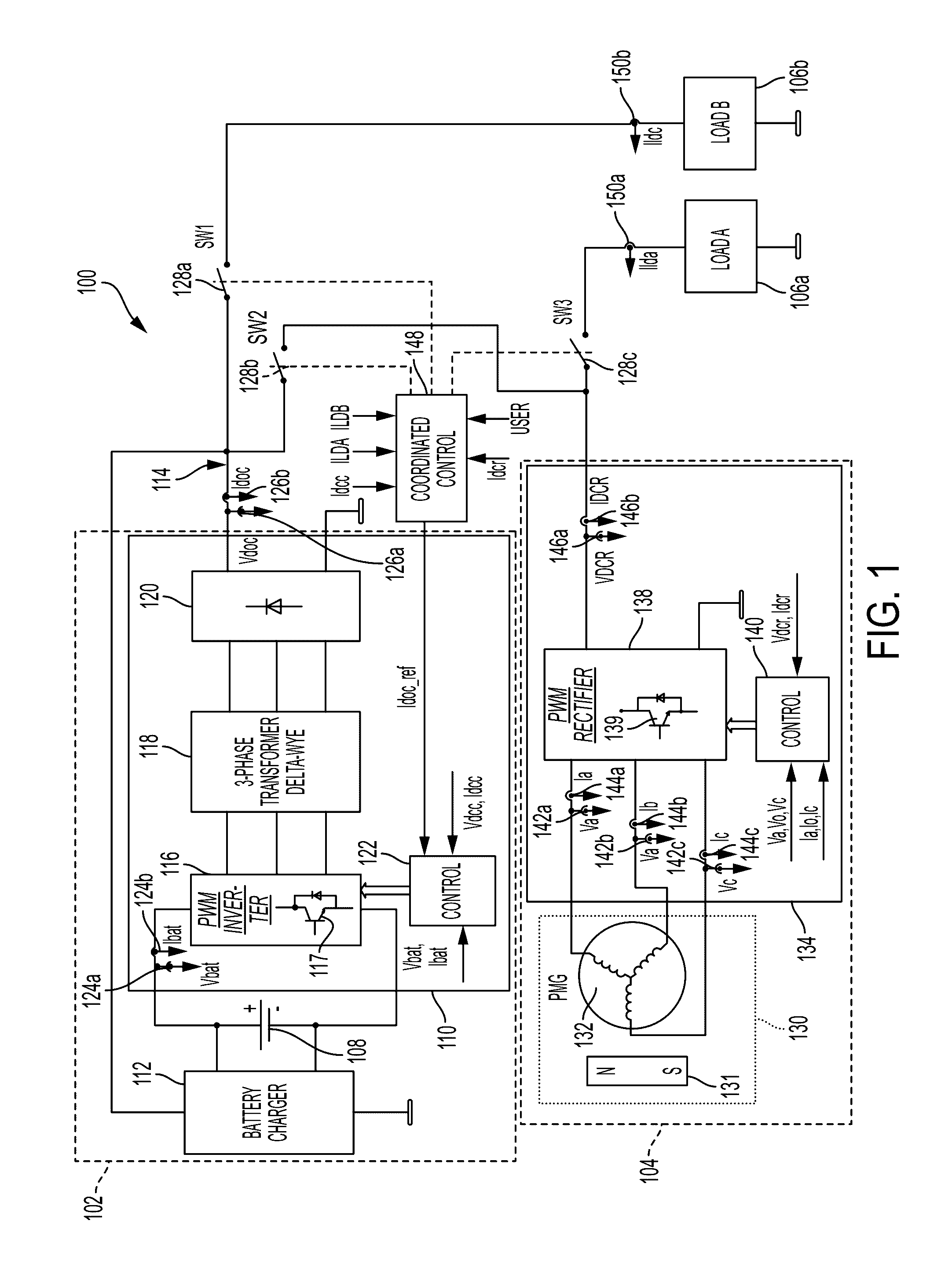 Dual-source multi-mode vehicle power supply