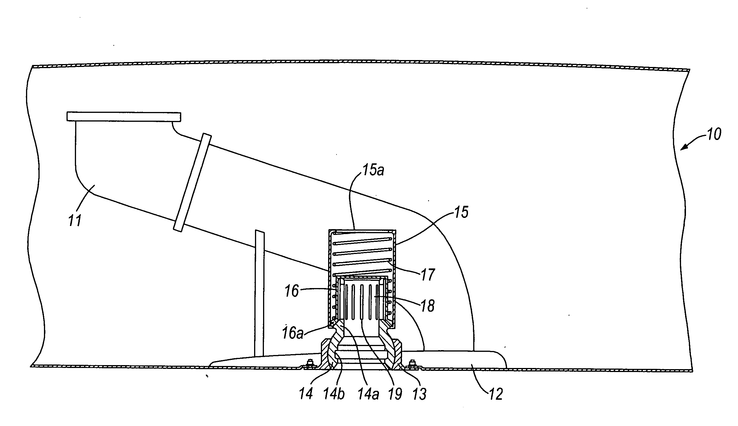 Venting gas from a tank