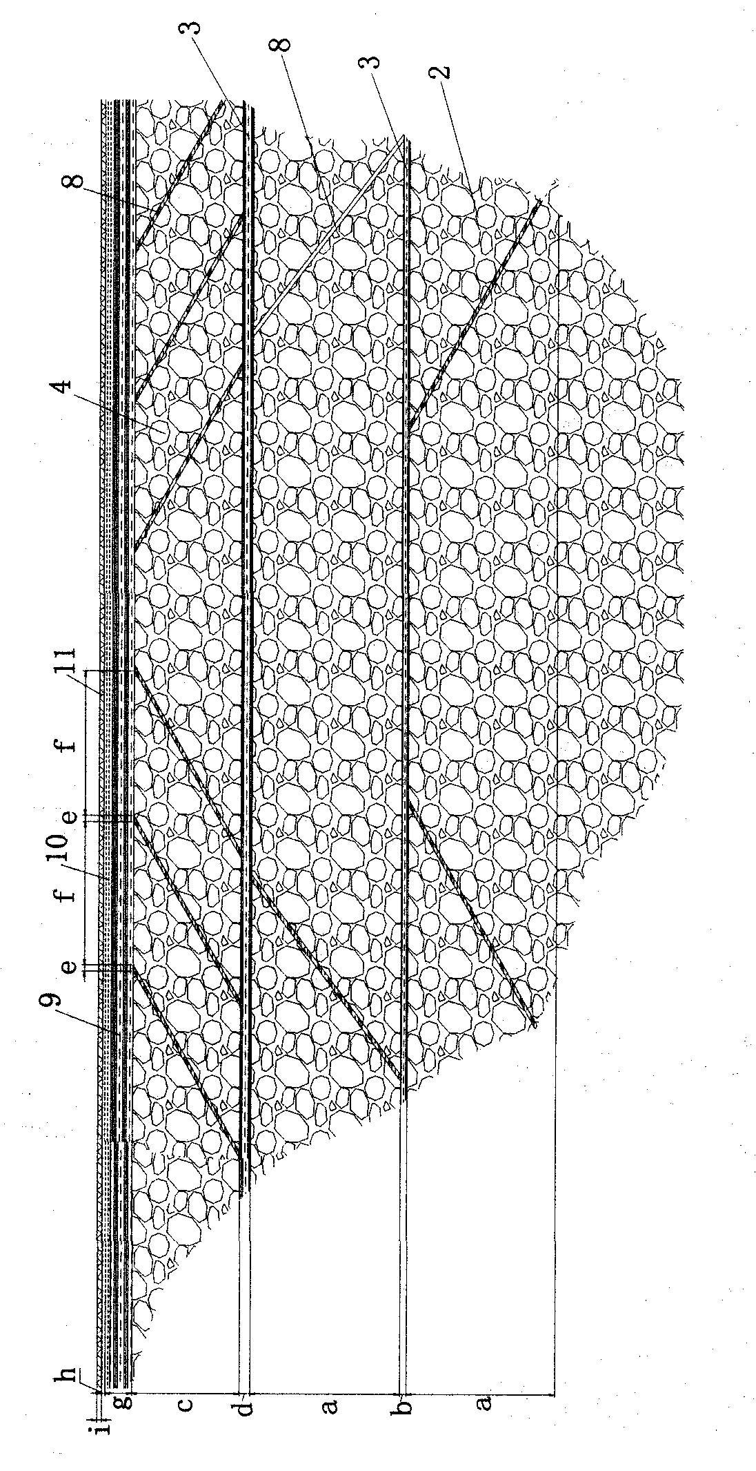 Heap storage method for preventing spontaneous combustion of coal gangue hill