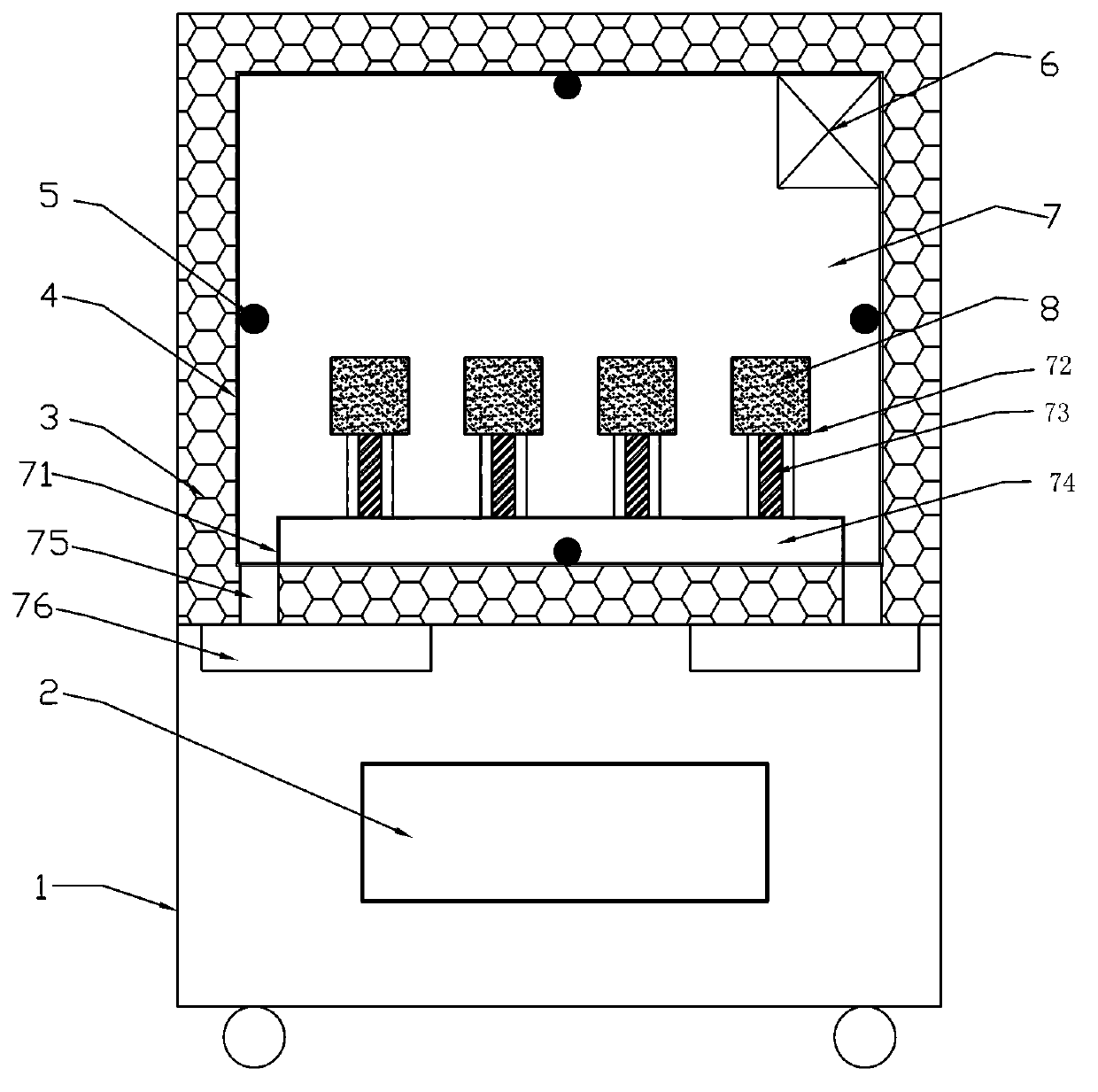 Concrete experiment maintenance equipment and control system thereof