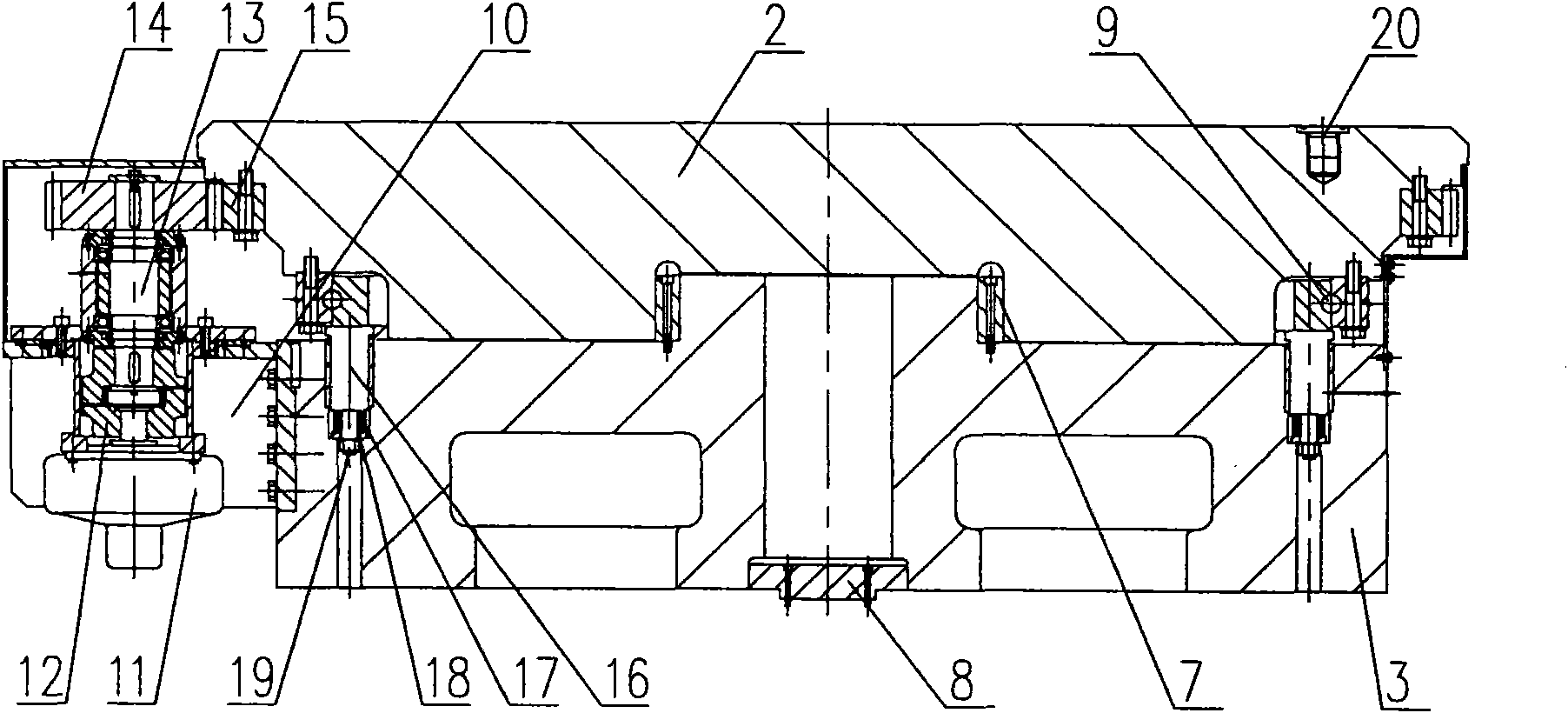 Rotary worktable for forging pie-shaped forging pieces